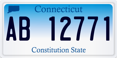 CT license plate AB12771