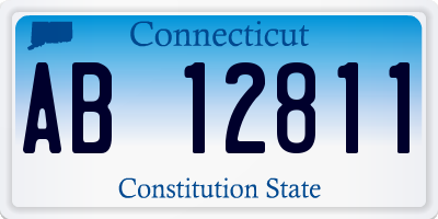 CT license plate AB12811