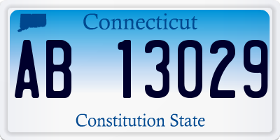 CT license plate AB13029