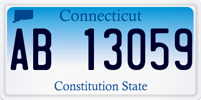 CT license plate AB13059