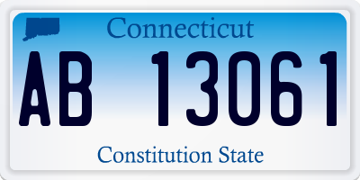CT license plate AB13061