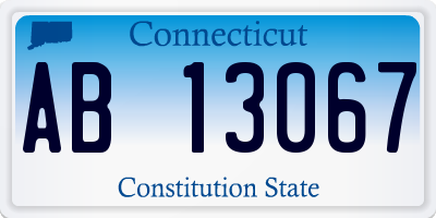CT license plate AB13067