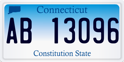 CT license plate AB13096