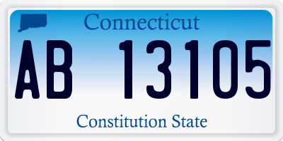 CT license plate AB13105