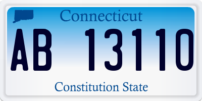 CT license plate AB13110