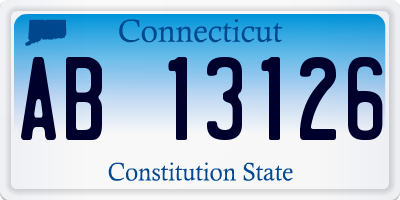 CT license plate AB13126