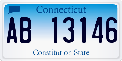 CT license plate AB13146