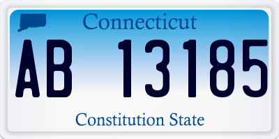 CT license plate AB13185