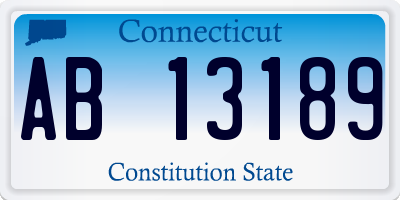 CT license plate AB13189