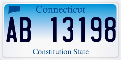 CT license plate AB13198