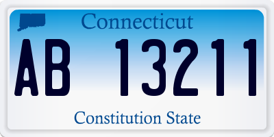 CT license plate AB13211