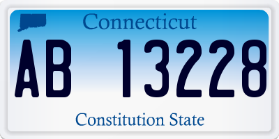 CT license plate AB13228