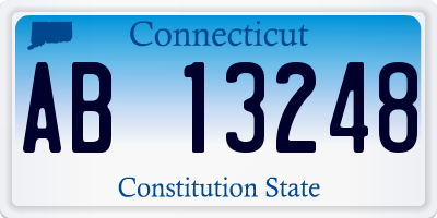 CT license plate AB13248