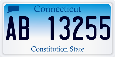 CT license plate AB13255