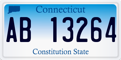 CT license plate AB13264
