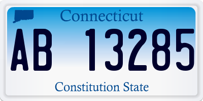 CT license plate AB13285