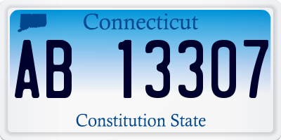 CT license plate AB13307