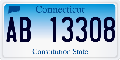 CT license plate AB13308