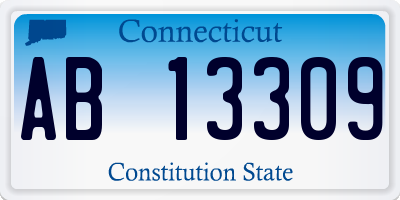 CT license plate AB13309