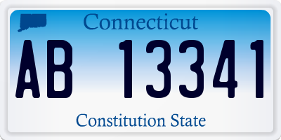 CT license plate AB13341