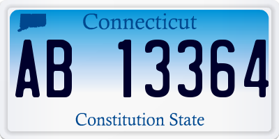 CT license plate AB13364