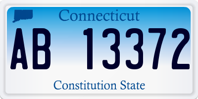 CT license plate AB13372