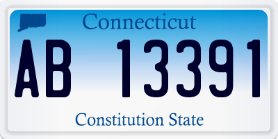 CT license plate AB13391
