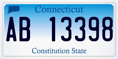 CT license plate AB13398