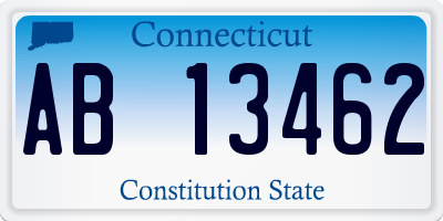 CT license plate AB13462