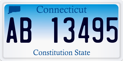 CT license plate AB13495
