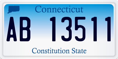 CT license plate AB13511