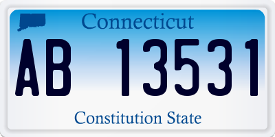 CT license plate AB13531