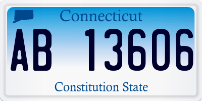 CT license plate AB13606