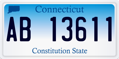CT license plate AB13611