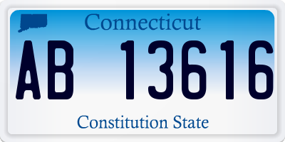 CT license plate AB13616