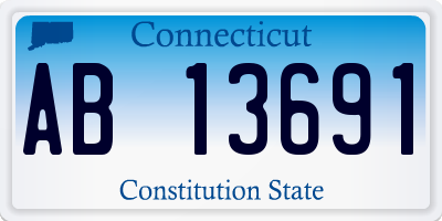 CT license plate AB13691