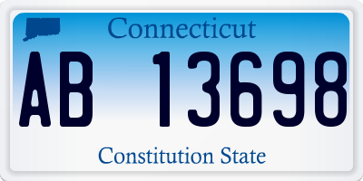 CT license plate AB13698