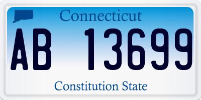 CT license plate AB13699