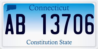 CT license plate AB13706