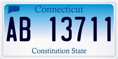 CT license plate AB13711