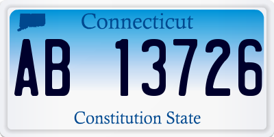 CT license plate AB13726