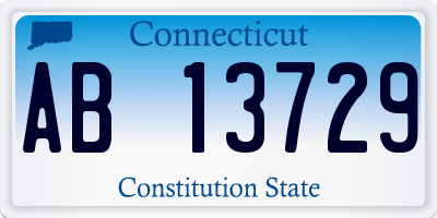 CT license plate AB13729