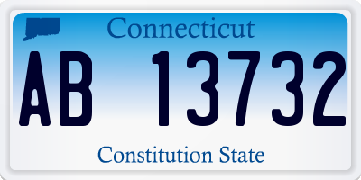 CT license plate AB13732