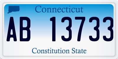 CT license plate AB13733