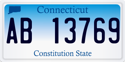 CT license plate AB13769
