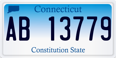 CT license plate AB13779