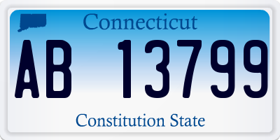CT license plate AB13799