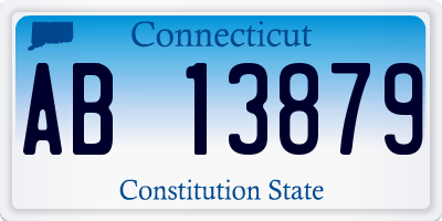 CT license plate AB13879