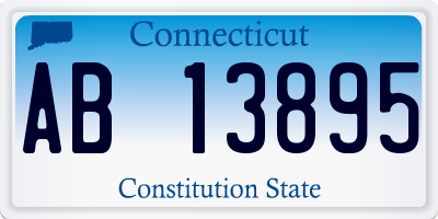 CT license plate AB13895