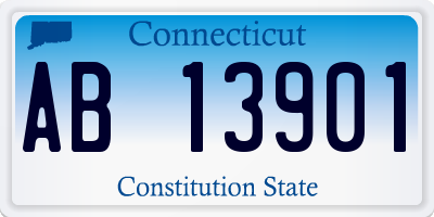CT license plate AB13901